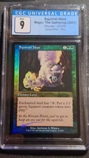 CGC 9 - MINT *FOIL* Squirrel Nest | MtG Magic Odyssey | old Border Vintage card