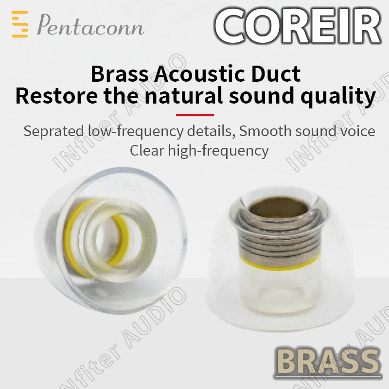 Pentaconn Eartips Pentaconn Coreir puntas de oreja de latón en Earplug IE900 auricular Foto 3 de 4