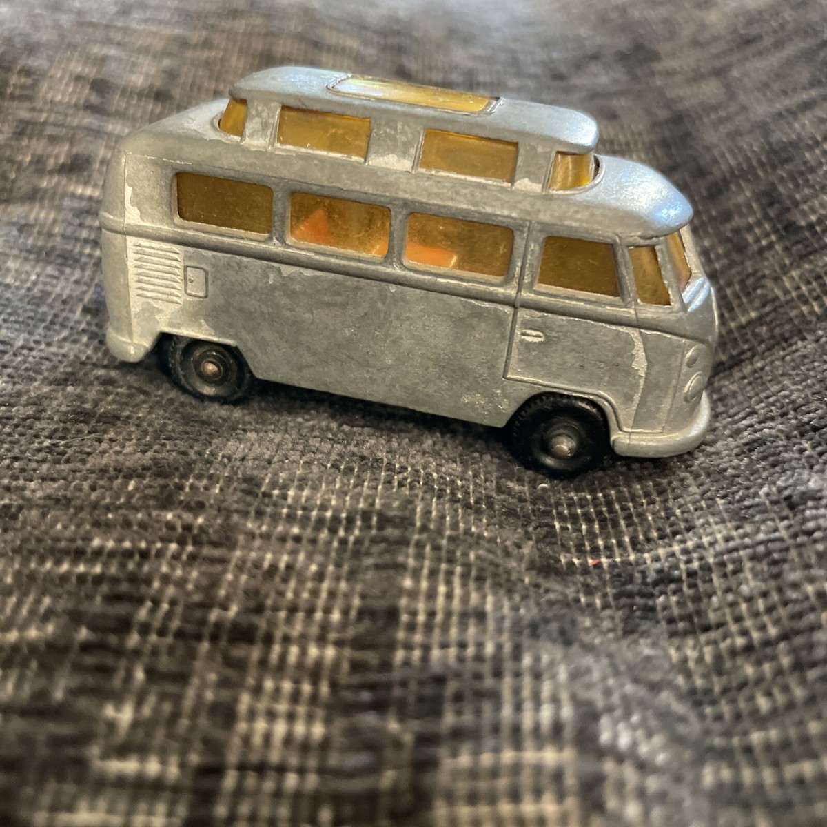 Lesney Matchbox Series #34 Volkswagen Camper Van Silver High