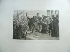 Emperor Barbarossa Orad. L. Friedrich after Leonhard Gey 1885