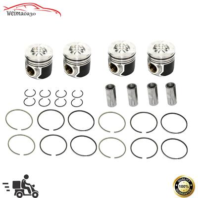 4PCS Piston & Rings Set Replacement for Hyundai Kia D4CB 2.5 234104A920