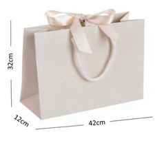 Luxus Boutique Shop Band Krawatte Geschenktüten Seilgriff Event Tasche Hochzeit Geburtstag