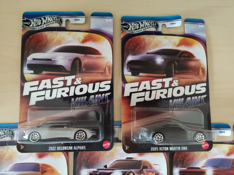 Hot Wheels Fast & Furious Villains 2024 Serie Completa 5 Veicoli HNR88 - Immagine 2 di 4