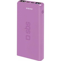 Sbs TTBB10000FASTP - Powerbank - Ladeanzeige - 10000 Mah - Usb - Light Pink
