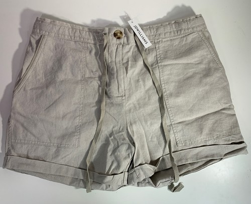 Mujer/Dama Suave Arena/Beige Pantalones Cortos JD Williams Talla  14/16/18/20/22/24/26 BNWT | eBay