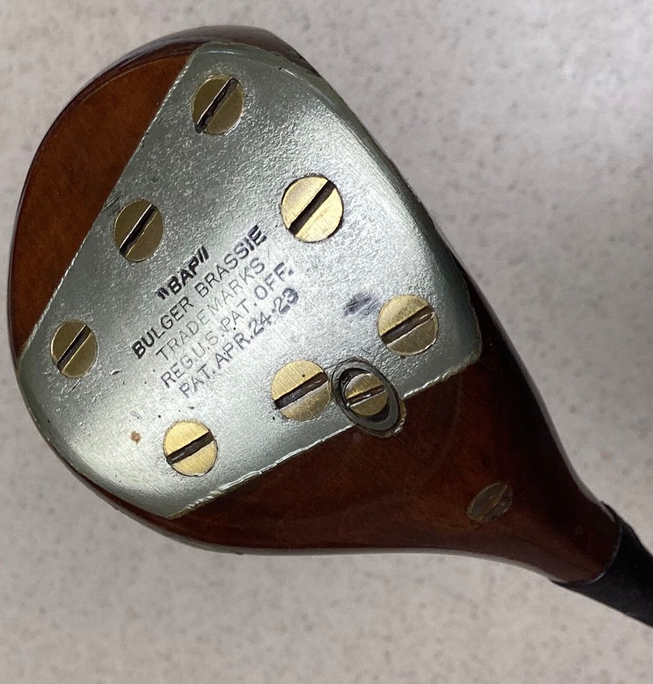 Rare Antique Ernest Jones Woods Driver, Spoon, Brassie Over 100