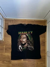 Vintage Bob Marley Shirt XXl Black 90s Rap Tee The Legend Of Reggae BLOCK CORE