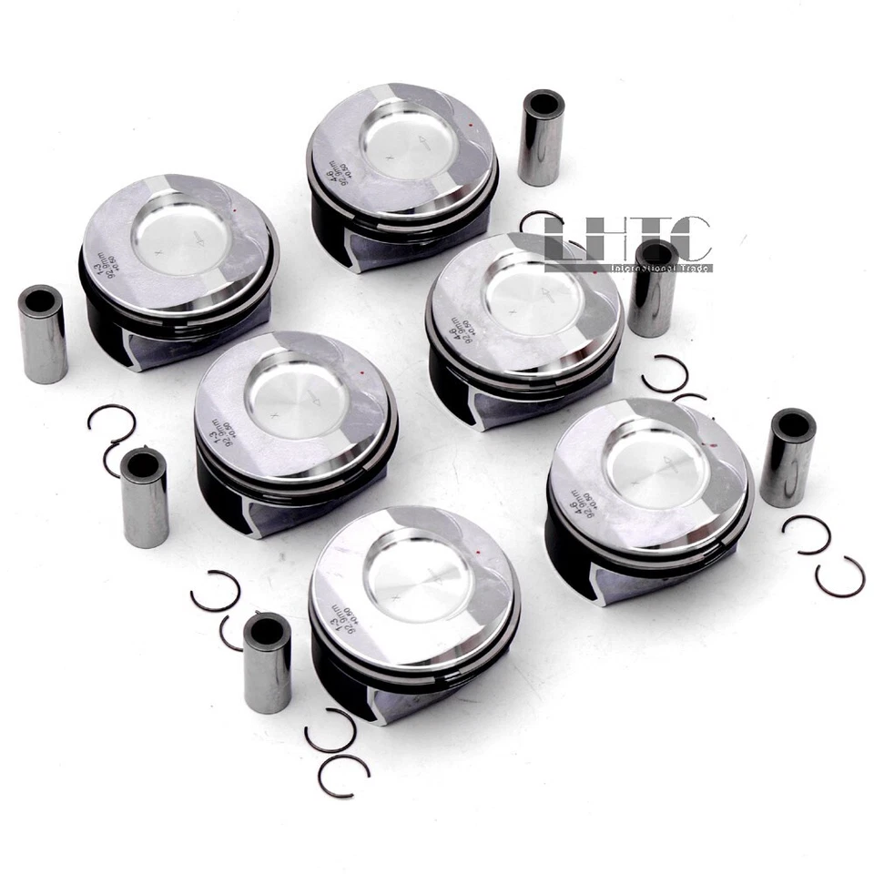 Juego de 6 pistones y anillos de gran tamaño +0,5 para Mercedes-Benz E350 CGI 3,5 L M272,982 Foto 2 de 4