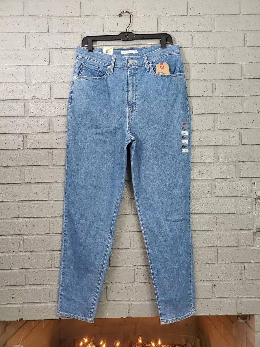 $70 Womens Size 31x29 Levis High Waisted Taper Jeans FYI Mid Stone