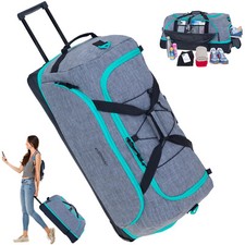Trolley Damen Reisetasche Elephant Cruiser 135 L 80 cm Tasche 13031 Grau Türkis