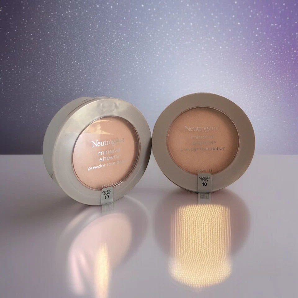 Pack of 2) Neutrogena Mineral Sheers - Shade: 10 Classic Ivory - 0.34oz/9.6g NEW - Image 3 of 4