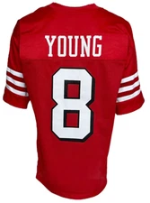 CUSTOM UNSIGNED STEVE YOUNG RED JERSEY XL