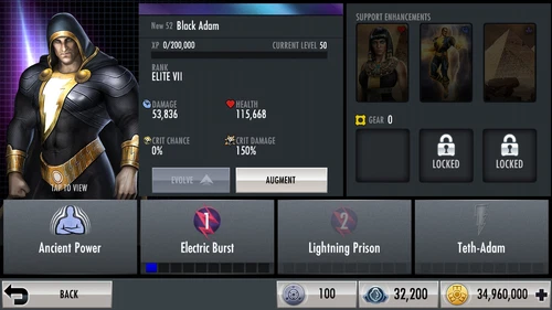 Injustice Gods Among Us Android  and iOS New 52 Black Adam