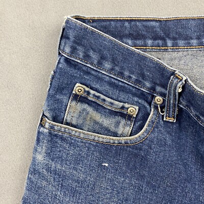 Vintage Nautica Jean Shorts Mens 36 Blue Carpenter Denim