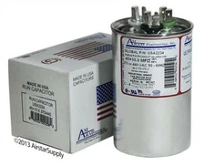 45 + 10 uF MFD x 370 / 440 VAC Motor Run Capacitor AmRad USA2234 - Made in USA
