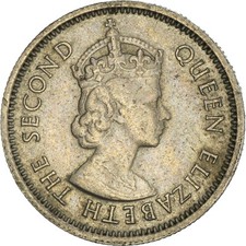 [#888663] Coin, East Caribbean States, Elizabeth II, 10 Cents, 1964, EF(40-45)