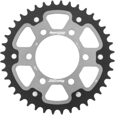 Stealth-Kettenrad Supersprox 520/40Z silber für Kawasaki ER-6F Z ZX-7 ZX-9R Vulc