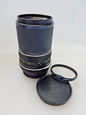 Objectif Rollei Tele-Tessar 135mm F/4 - Monture QBM Vintage Avec Housse Cuir Et Bouchons