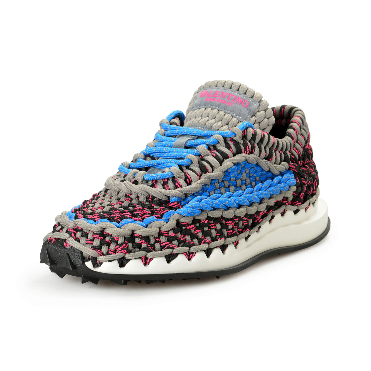 Valentino Garavani Men's Multi-Color CROCHET Low Top Valentino Garavani Men's Multi-Color CROCHET Low Top