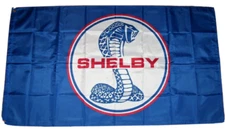 SHELBY COBRA 3'X5' FLAG BANNER FORD MAN CAVE GARAGE SVT GT MUSTANG FAST SHIPPING
