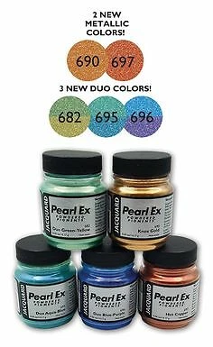 Jacquard PEARL EX POWDER PIGMENTS - Large Bottles 54 Color Choices or Full Set - Picture 57 of 57