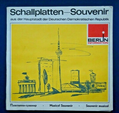 Ein Gruß Aus Der Hauptstadt Der DDR.1968 Vintage Flexi-Disc & Booklet