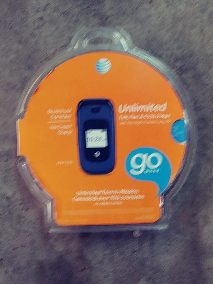 Z222 Dark Blue Flip Phone 3G AT&T Pre Paid GoPhone Brand New RS#  17-8881 - Image 2 of 4