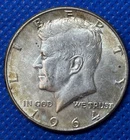 1964-P Kennedy Half Dollar | AU | 90% Silver | First Year Memorial Issue | #1069