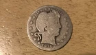 1915 D Barber Silver Quarter 25c Set Break Actual Coin Pictured
