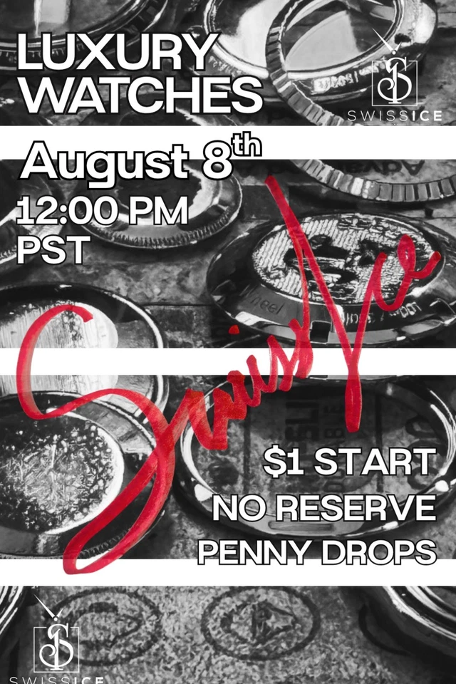 Join Now‼️ 💸 $1 LIVE WATCH AUCTION! 🔥 Rolex, Omega, Breitling NO RESERVE