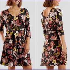 Title Nine Buttah Dream 3/4 Sleeve V Neck Dress Outdoor Sporty Size Large