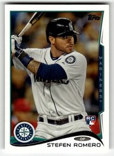 2014 Topps Update Stefen Romero #US-213 Seattle Mariners ROOKIE CARD BEAUTY!. rookie card picture