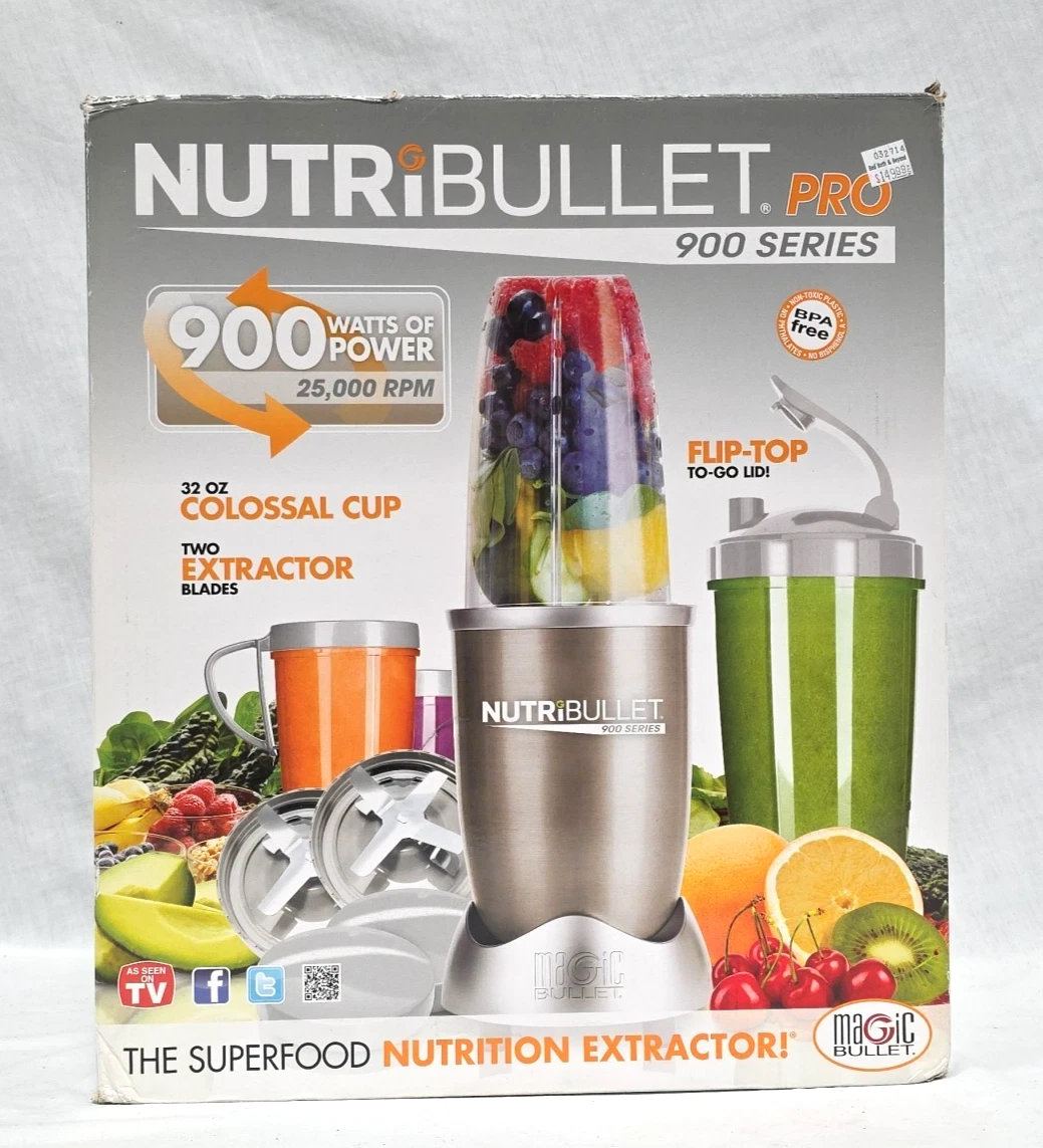Magic Bullet Nutri Bullet Pro 900 Series 15 Piece NIB