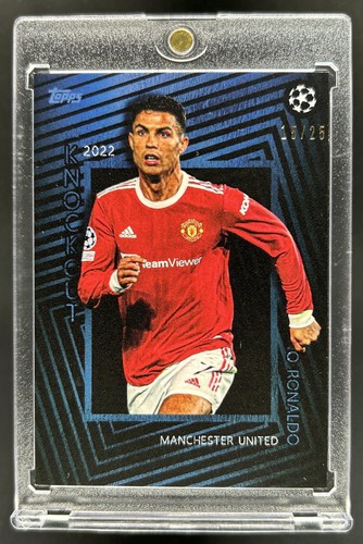 2022-23 Topps Knockout UEFA Cristiano Ronaldo Blue #/25 Man U