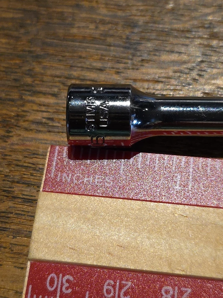 SNAP-ON TOOLS 1/4" DRIVE 3/16" DEEP 6 POINT SOCKET - MADE IN USA - SAE - STM6 - Image 2 of 4