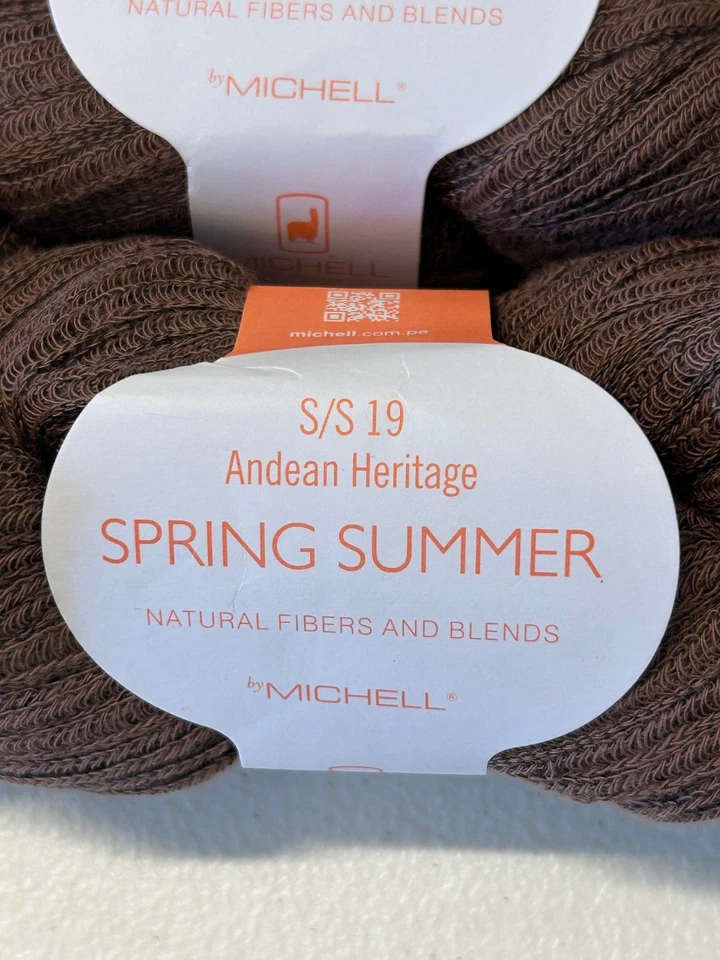 Lote 3 CINTAS SUAVES Madeja Algodón Peruano Hilados con Nylon 11.3oz 310gr 5006 Camel C Foto 2 de 4