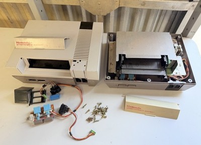 LOT OF 2 NINTENDO NES CONSOLES (BROKEN FOR PARTS OR REPAIR)