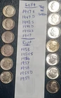 Silver Roosevelt Dime Lot (13) 1946-1959 Circulated & Uncirculated S D