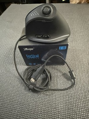 Zelotes C-18 Ergonomic Gaming Mouse Vertical Wired RGB, 10000 DPI