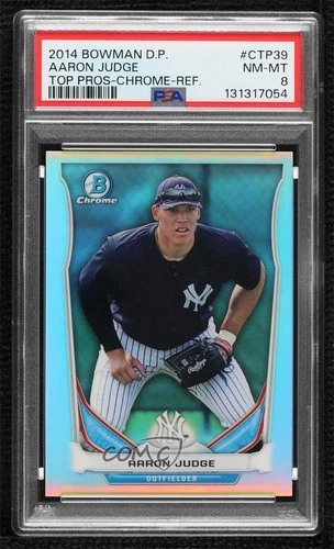 2014 Bowman Draft Top Prospects Chrome Refractor Aaron Judge #CTP-39 PSA 8 1gm6