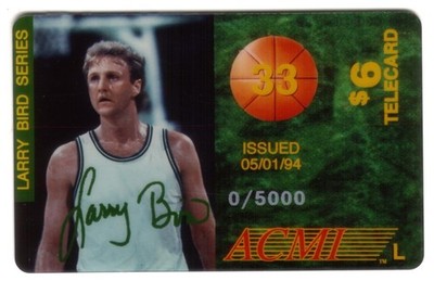 Larry Vogel Basketball 1st Of 9 'L' Ausgegeben 05/01/94 0/5000 Muster Telefon