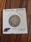 1915 P Barber Quarter 25c 90% Silver Circulated