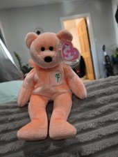 Ty Beanie Baby Dearest Bear Toy With Tag Peach