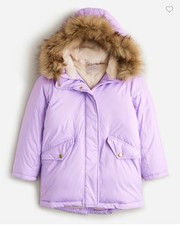 Crewcuts Girls' large size 10 purple fishtail parka with PrimaLoft
