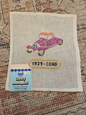 Vintage Needlepoint Canvas Preworked Wall Han...