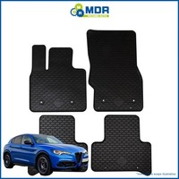 Teppiche - 3D Tpe Gummi Teppiche Schwarz FüR Alfa Romeo Stelvio Ab 2022