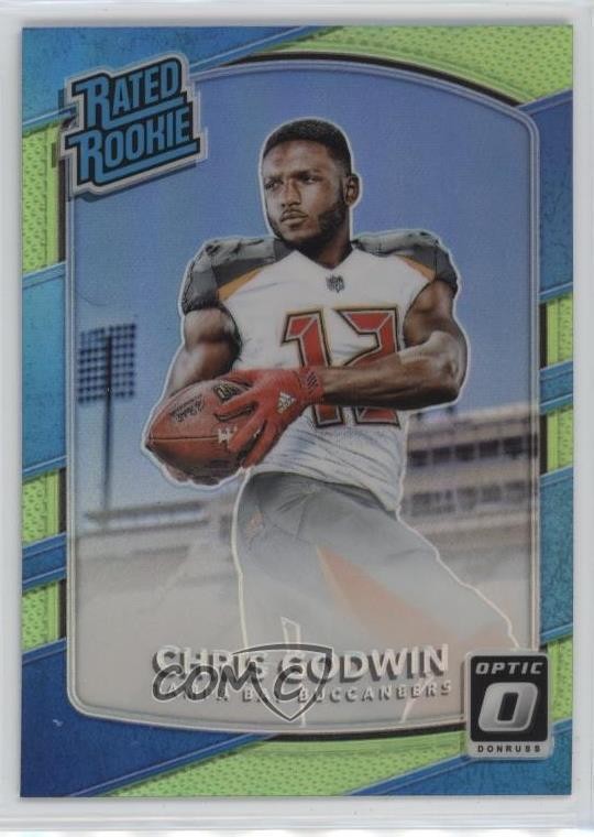 2017 Donruss Optic Rated Rookie Lime Green Prizm Chris Godwin #155 19n6