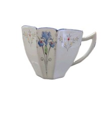 Shelley England Blue Iris Queen Anne Octagonal Teacup Rd 723404 11781
