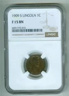 U.S. 1909-S LINCOLN WHEAT PENNY NGC F-15 BN