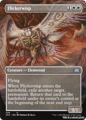 Flickerwisp (Borderless) [2X2 - 339] - NM TCG MTG